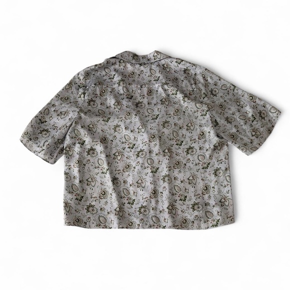 Aritzia Beso Shirt Baby Blue and Floral - Picture 5 of 5